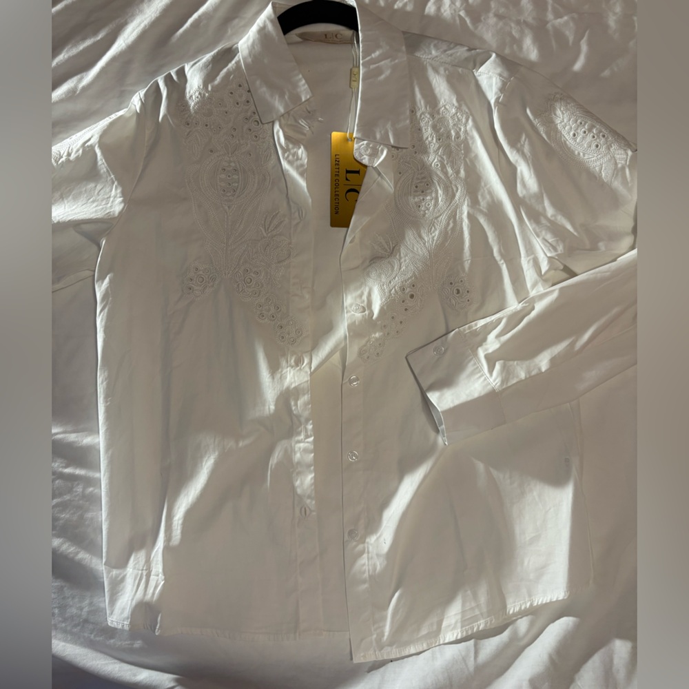 Elegant White Button Down Shirt